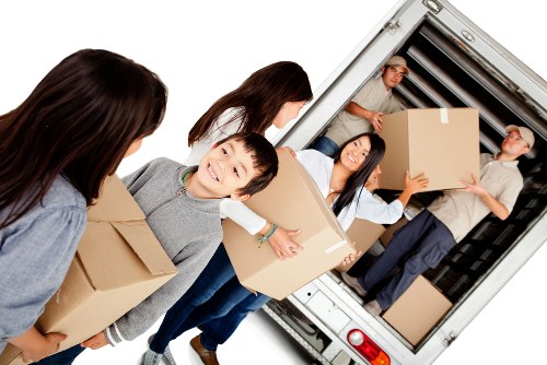 Van loading service with moving boxes for a Chessington man and van booking