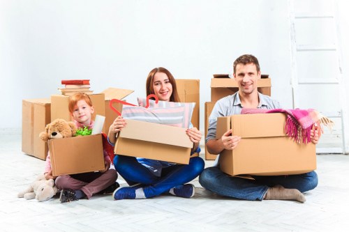 Strong cardboard boxes and packing materials for Chessington moves