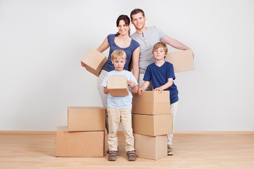 House removalists in Chessington preparing items for a residential move