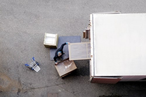 Charity donation and reuse collection with a Chessington removal van