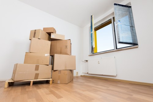 Professional office relocation team handling business move
