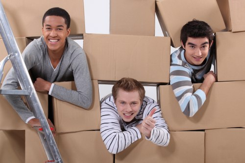 Commercial man with van service for business transport in Chessington