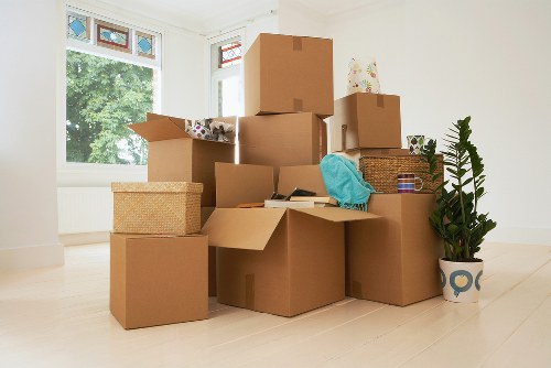 Team loading furniture for a Chessington house or flat move