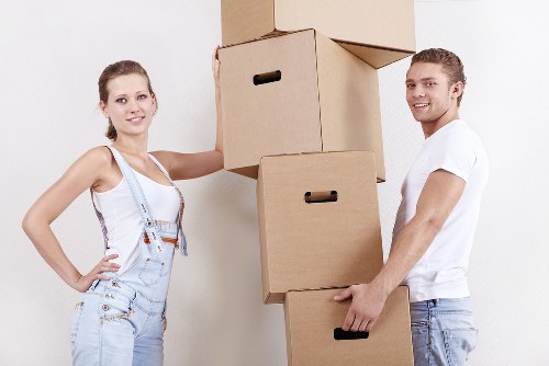 Local removals team handling a quick move in Chessington