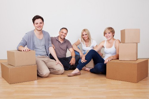 Secure storage packing boxes and wrapping materials in Chessington