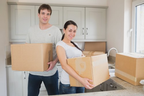 Careful handling of fragile belongings during a Chessington home move
