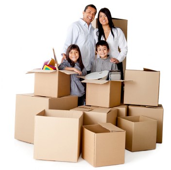 Professional movers carrying furniture in Chessington